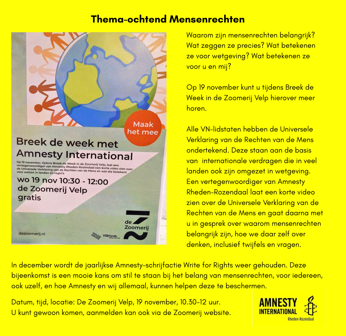 Breek de Week Amnesty